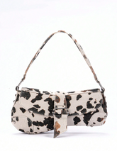 Textured Woven Clutch Purse With Folded Beaded Flap